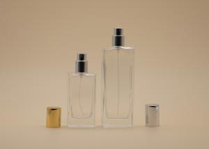 Quality 30ml 50mlClear Cosmetic Spray Bottle Customizd Color With FEA15 Crimp Sprayer wholesale