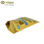 Custom printed stand up zipper dog food treats plastic packaging bag pet food