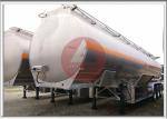 Round Shape Fuel Truck Trailer Aluminum Alloy Vessel Large Capacity