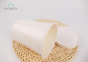 Quality Hot / Cold Food Disposable Takeaway Containers Paper Takeaway Containers With Eco Paper Lids wholesale