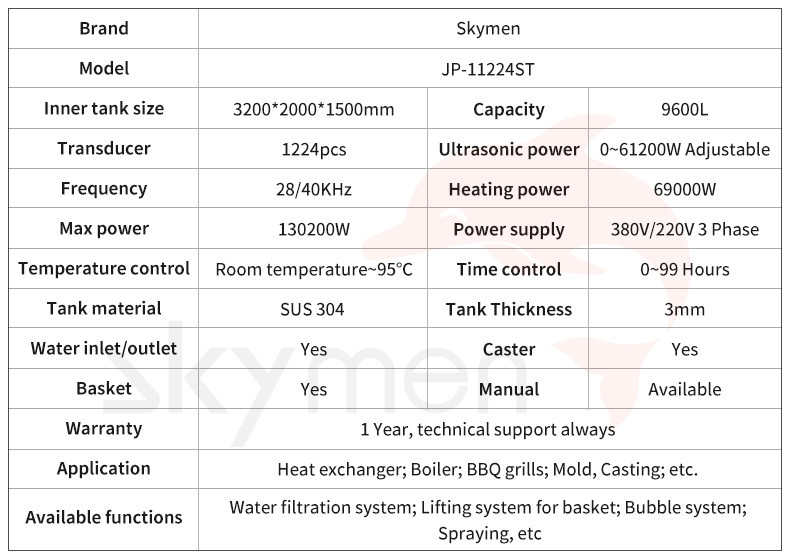 1700 Gallon 28KHz Ultrasonic Washing Machine For Coal Fired Boiler