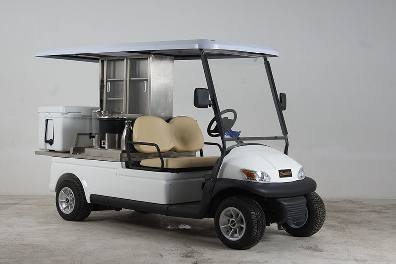 Food & Beverage Electrical Golf Cart With 2 Seats For Golf Course