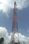Steel Structure GSM Antenna Tower Q345 Q235 For Mobile Transmission