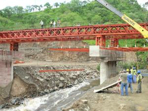 Quality Bailey Steel Timber Deck Bridges High Stiffness With Heavy loading wholesale