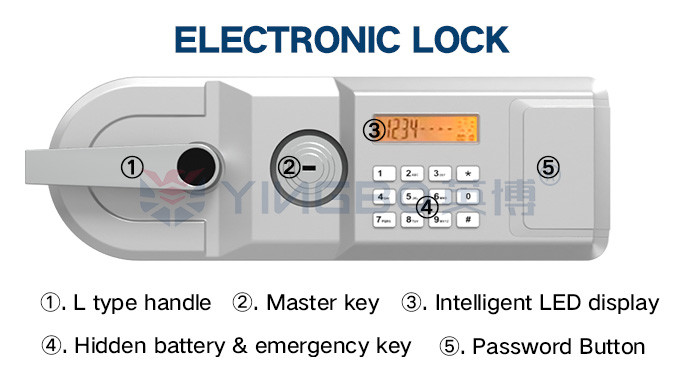 Durable Anti Theft Home Safe Box Fireproof Waterproof Customized