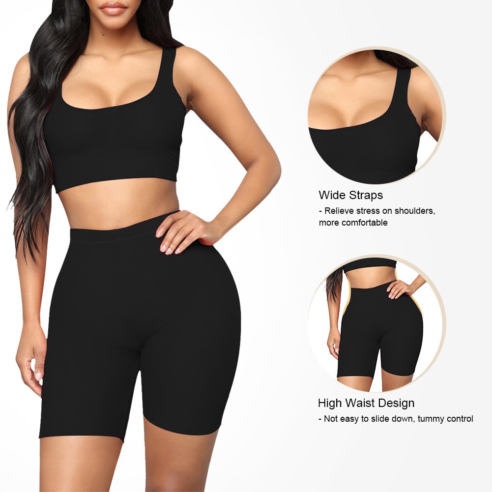 Adult Size S-XXL Solid Pattern Sports Bra Legging Set HEXIN Sexy Gym Sports Wear