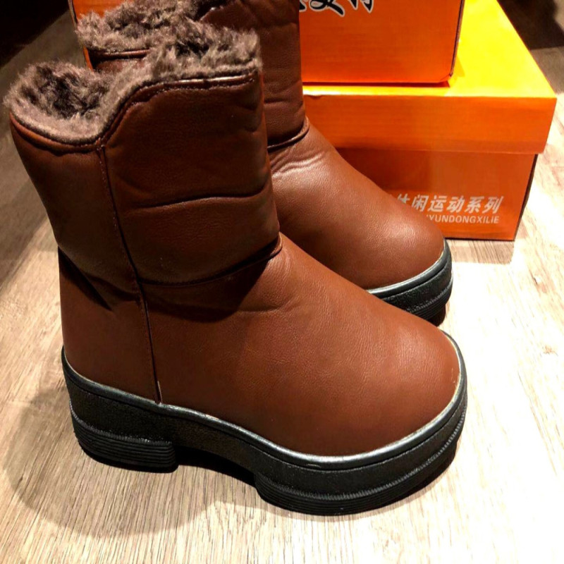Warm Fashionable Fleece Lined Women's Waterproof Snow Boots Size 36-40