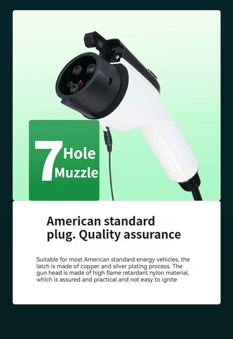 Undervoltage protection e-mingze 7KW Fast AC EV Charger 1-Phase Car Charging Station with 32A Output Current 3.5KW Power Output for US
