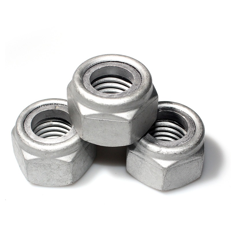DIN985 Black Locking Galvanized Hex Nut Grade 4.8/6.8/8.8/10.9/12.9 from Fastener