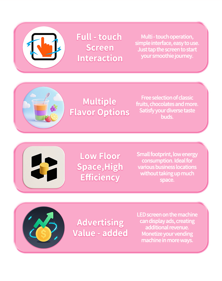 Caiyunjuan Commercial Classic Smoothie Vending Machine Fully Automatic Machine Frozen Drink Stylish Smoothie Machine