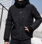 Windproof Heavy Down Jacket Men's , Hooded Mens Light Down Coat Mid Thickness