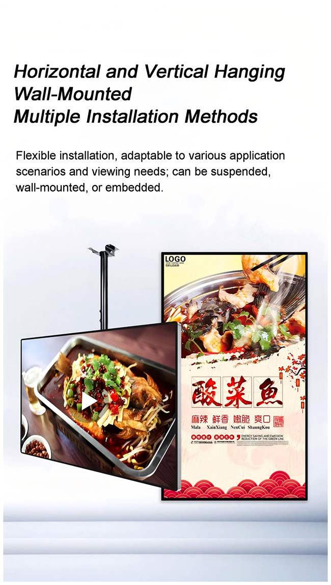 Indoor Advertising Player Signage with Customizable Aluminum Alloy Frame and Advanced Android Operating System