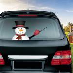 Anti UV Waterproof Car Stickers Car Window Sticker Santa Claus Decoration