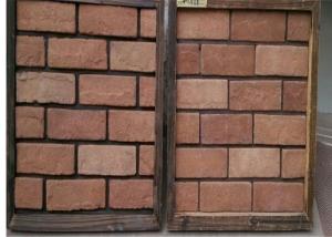 Quality Customized Exterior Faux Brick Panels , Thin Brick Veneer For Fireplace / TV Walls Decration wholesale