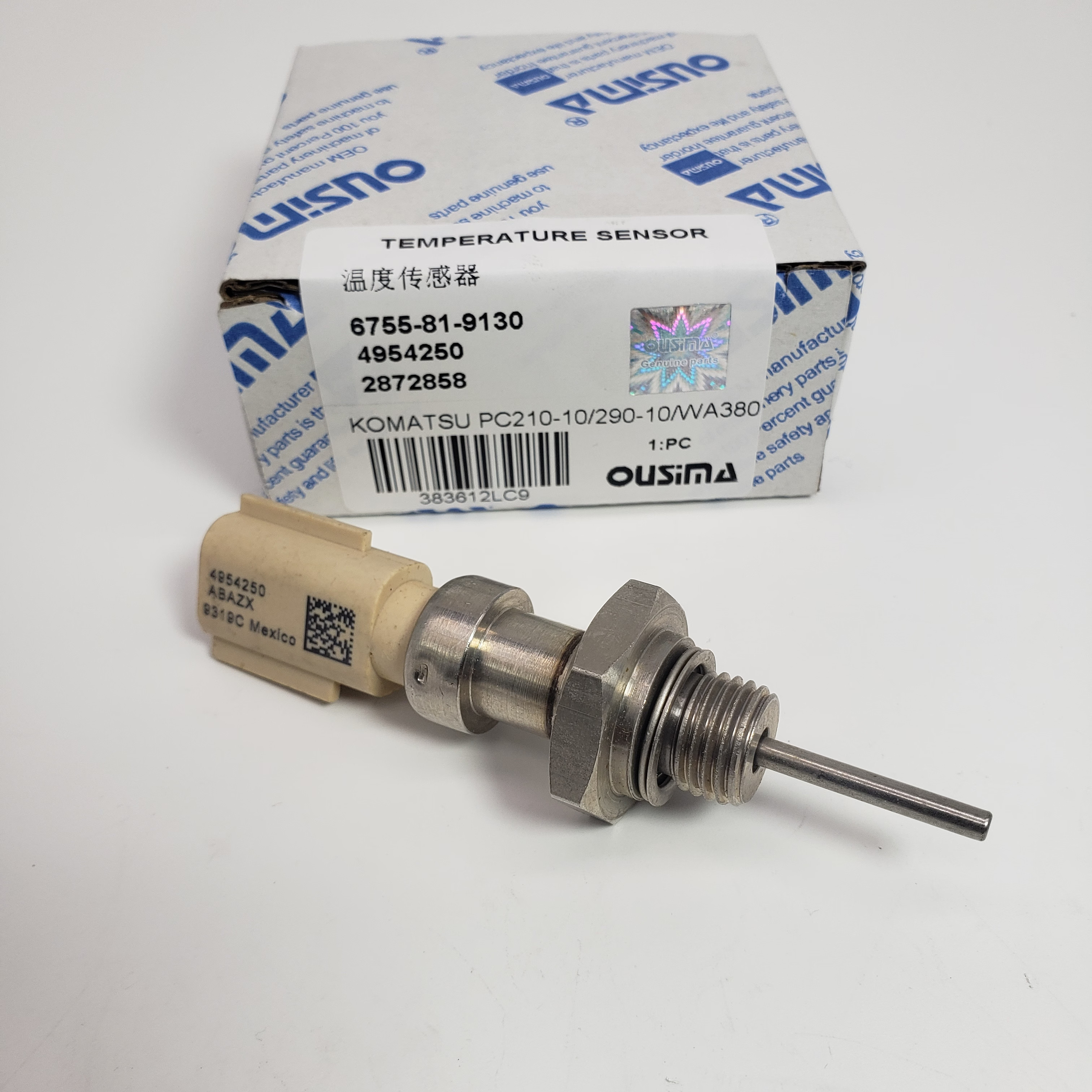 6755-81-9130 4954250 2872858 Temperature Sensor For Komatsu PC210-10 PC290-10 WA380