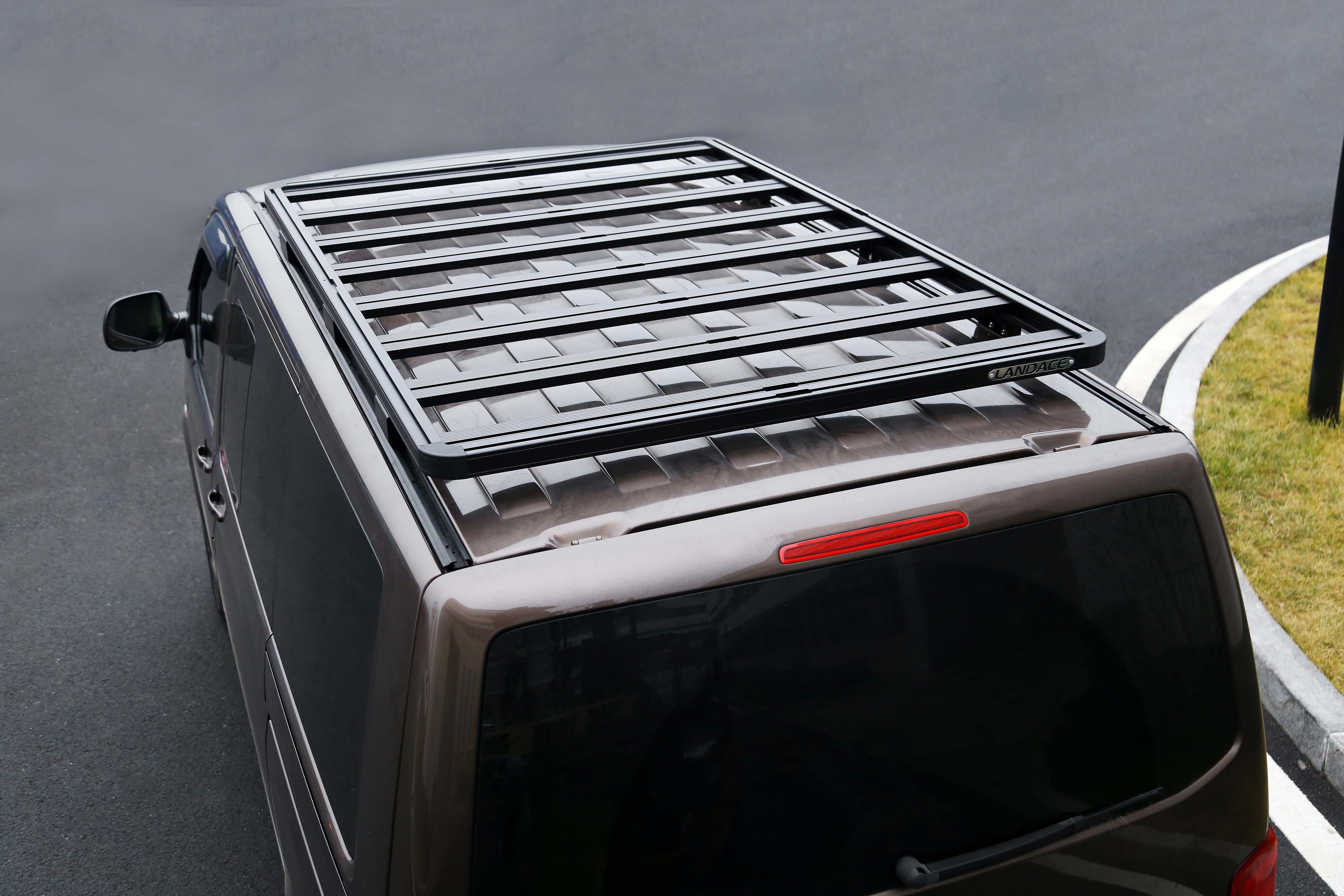 29kg Aluminium Alloy Roof Rack for VW Multivan Black Powder Coated Roof Rack Cargo