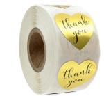 Hot Pink Thank You Sticker Labels 2 Inch 3 Inch For Packaging OEM