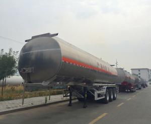 Quality 35cbm edible oil tank trailer 12 tyres stainless steel tank smei trailer for sale wholesale