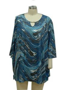 Quality Allover Printing Womens Oversized T Shirt , Women'S Sequin T Shirt Shiny Effect wholesale