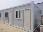 Detachable Design Flat Pack Container House in White/Gray/Black Floor 18mm MgO