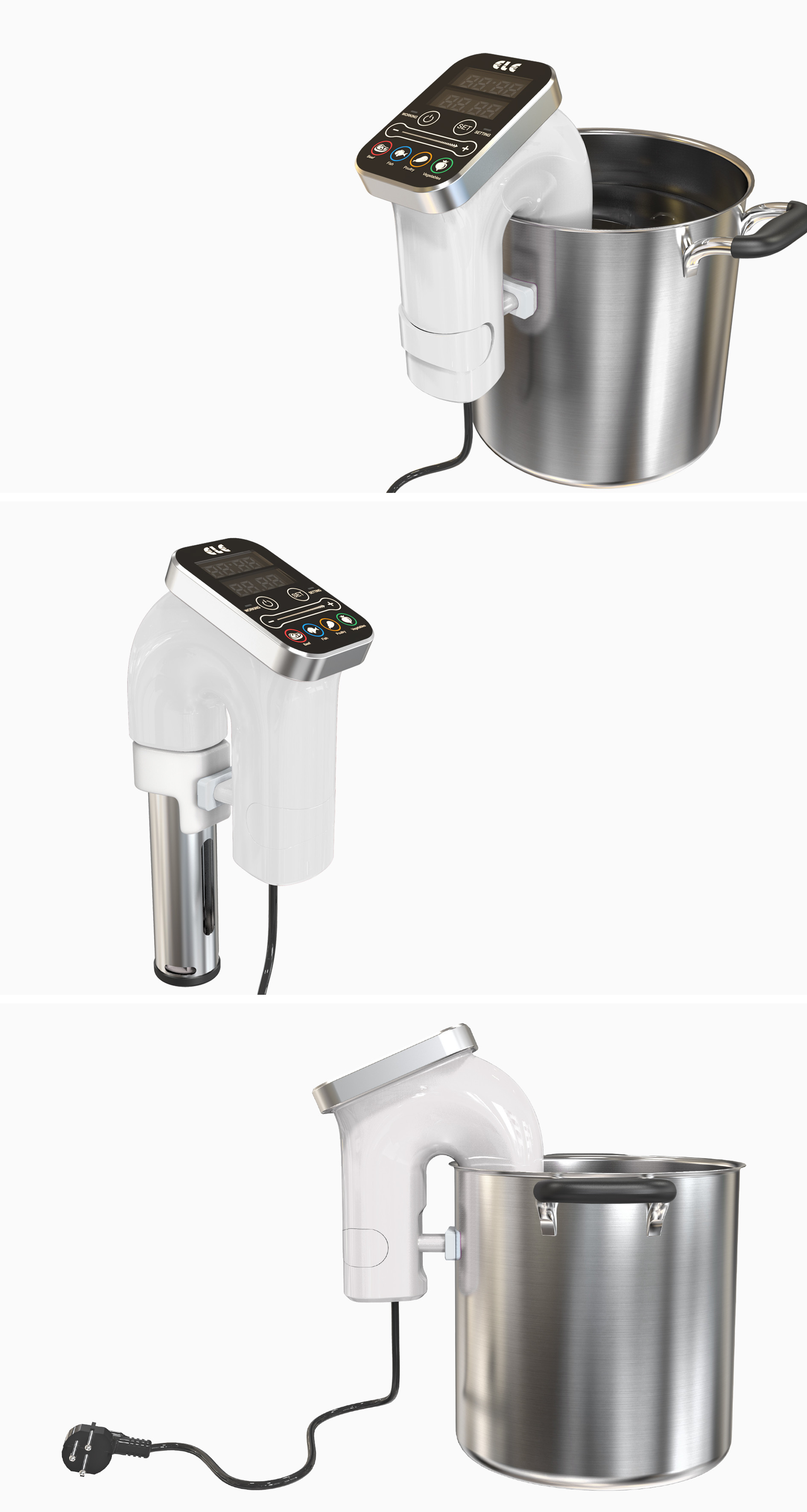 Sous Vide Immersion Circulator and Slow Cooker with WIfi and Bluetooth GK-ELE-02