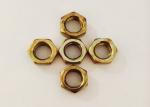 Yellow Zinc Plating M12 Hex Nut 1.25mm Pitch Fastening The Machine Parts