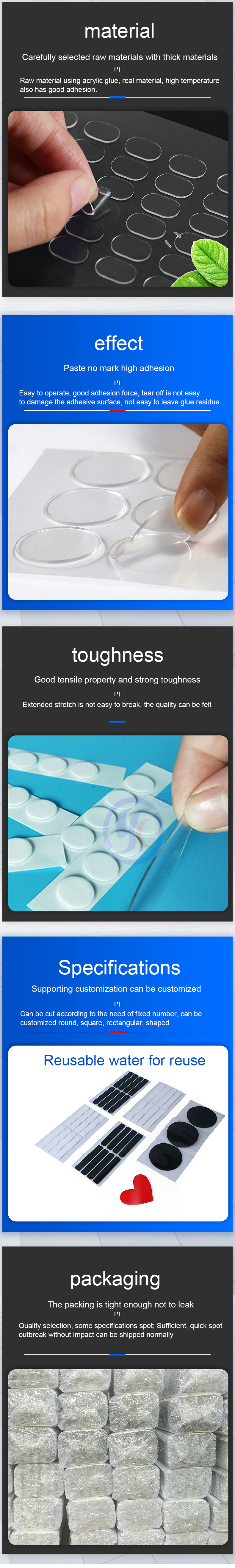 Easy-to-Tear High Adhesive Acrylic Dot Tape for Electronic Industry and Home Products