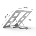 4.0mm Thickness Portable Folding Laptop Stand , 610g Macbook Pro 13 Inch Holder