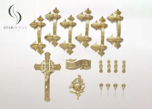 Quality Gold Coffin Ornaments Handles 120kg Lifting Weight P9001set wholesale
