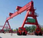 Outdoor Single Beam Tyre RTG Cranes Customized Lightweight
