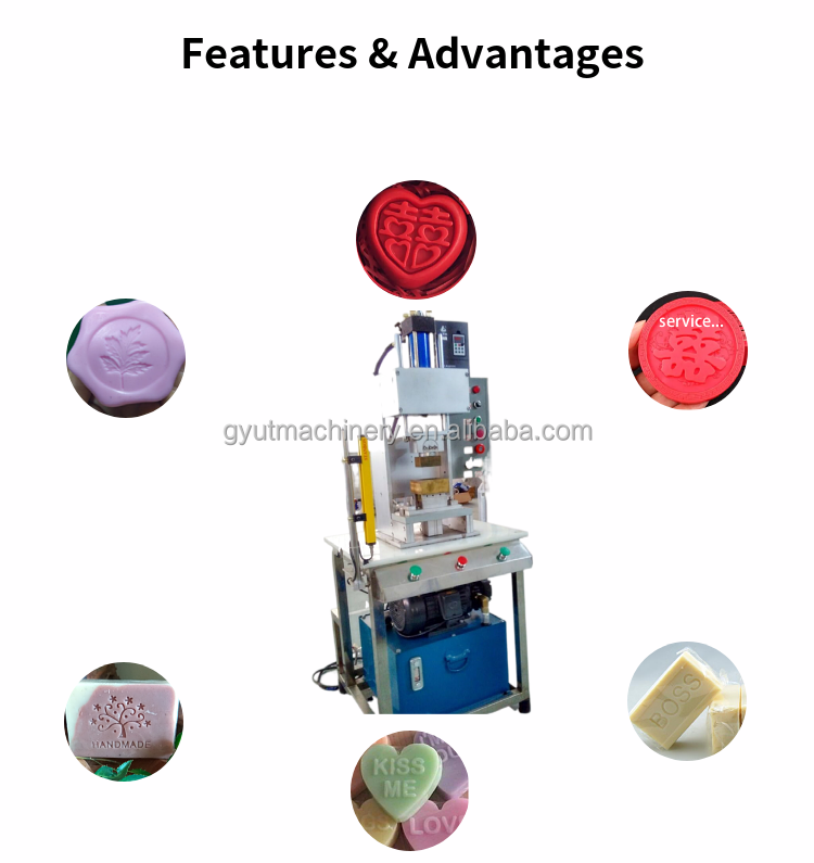 Mini Bath Toilet Soap Moulding Stamper Machine for Customized Square/Round/Oval Soaps