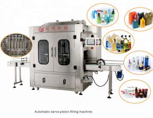 Quality 220V 6 Heads Automatic Piston Toilet Cleaner Bottle Filling Machine with Design wholesale