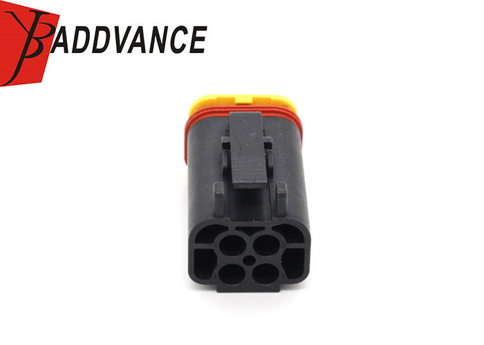 4 Pin TE Connectivity AMP Connectors Black Female Waterproof Connector Housing