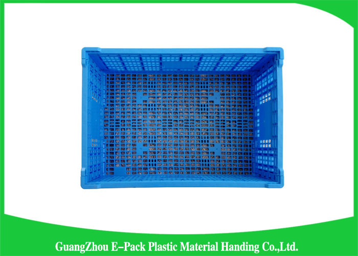 Large Folding Plastic Crates / Collapsible Plastic Storage Bins