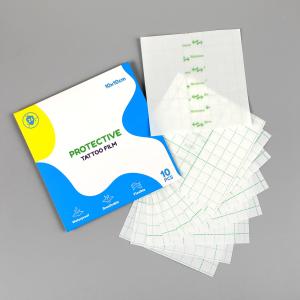 Quality 10PCS Best Tattoo Protective Film PU Coated Medical Protective Film For Tattoo wholesale