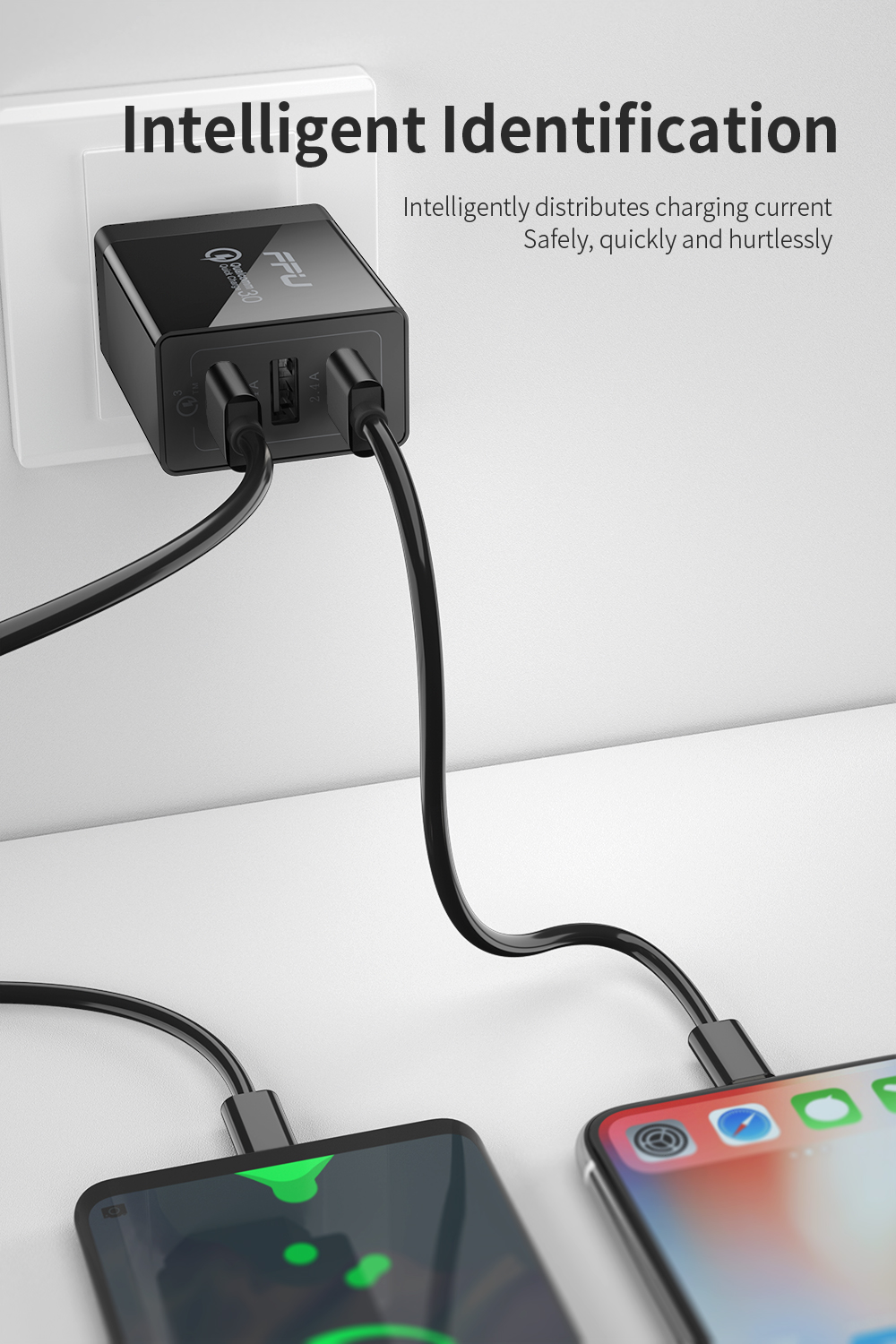 Essager Fangbo 30W Quick Charge 3.0 Type C USB C Phone Charger for iP Samsung Xiaomi