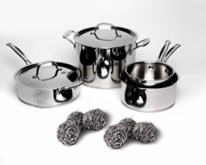 Quality Pot Cleaning Metal Scouring Ball Stainless Steel 410 Without Hurting Hands wholesale