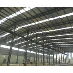 Wide Span Galvanized Steel Frame Building Painted Surface Metal Warehouse