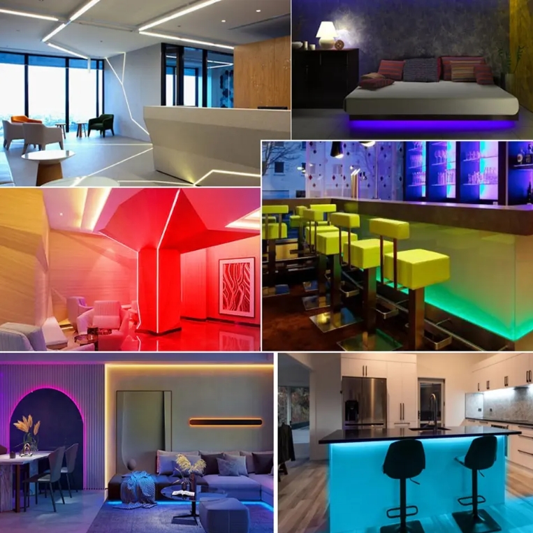Long-lasting COB Led Strip Light with Dimmer 3mm Ultra Slim 400Leds/m White COB Tape 50000 Hours Ideal