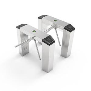 Quality Bi Direction Stainless Steel Bar Turnstiles , Gym Turnstiles Access Control wholesale