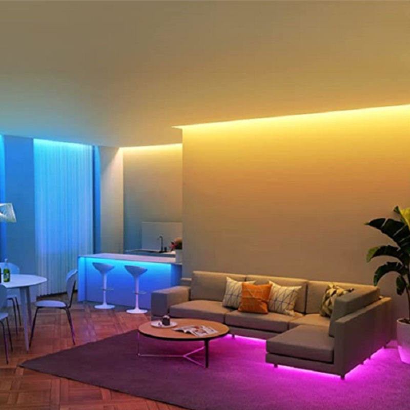 Rgb COB LED Strip Light 840Leds/M 24V Flexible Thin Neon Light Strips For Room