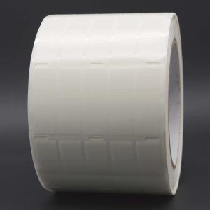 Quality 12.7*28.1-12.5mm,1.5mil White Matte Translucent Water Resistant Vinyl Cable Label wholesale