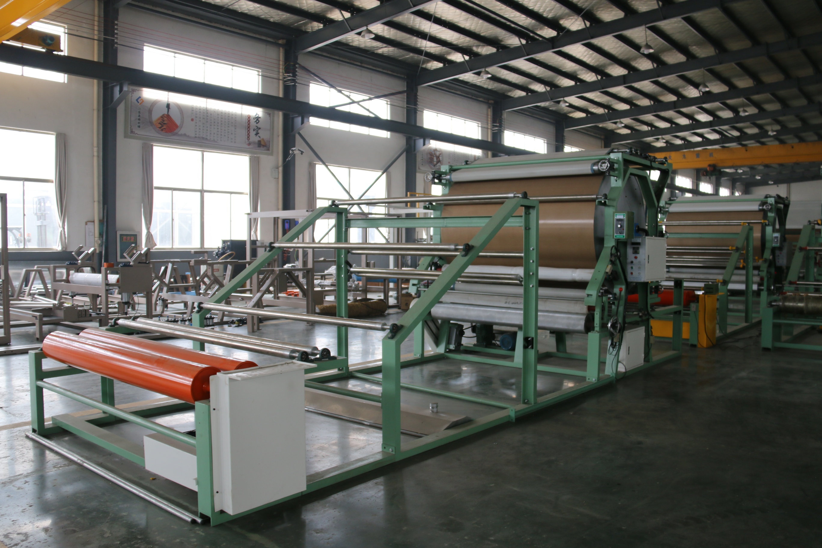 Water Based Glue Laminating Machine for Fabric/ Foam/ Felt Max Width 1500mm-3400mm