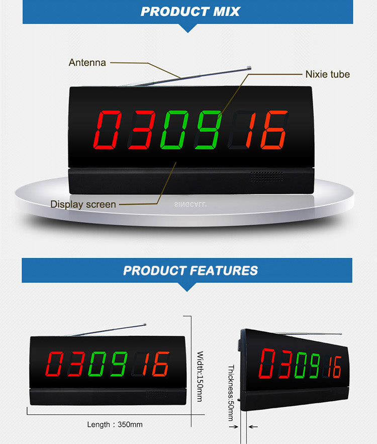 HCM2300 Wireless Attendant Paging System display monitor