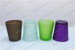 Decoration Glass Candle Holder, colorful candle cup sale