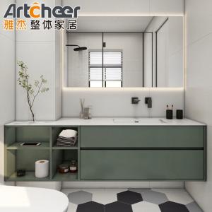 Quality Modern Solid Wood Brown Washroom Bathroom Vanity Flat Door Panel in Customized Size wholesale