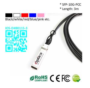 Quality SFP-10G-DAC3M 10G SFP+ to SFP+ DAC(Direct Attach Cable) Cables (Passive) 3M 10G SFP+ DAC PCC wholesale