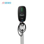 Electrical Plug Black Commercial EV Charging Station Electric Car Charging Cable