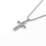 New hollowed out cross men's necklace, fashionable, simple and exquisite