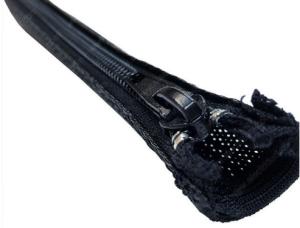 Quality Flexible Black PET Zipper Cable Sleeve Braided Wrap For Wire Protection wholesale